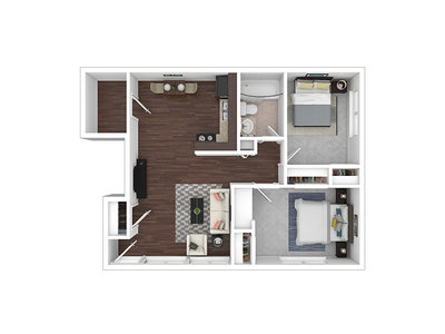 AM-2B floor plan at Helena Properties in Helena, MT