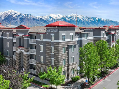 Building Exterior | Brickgate Apartments in Murray, UT