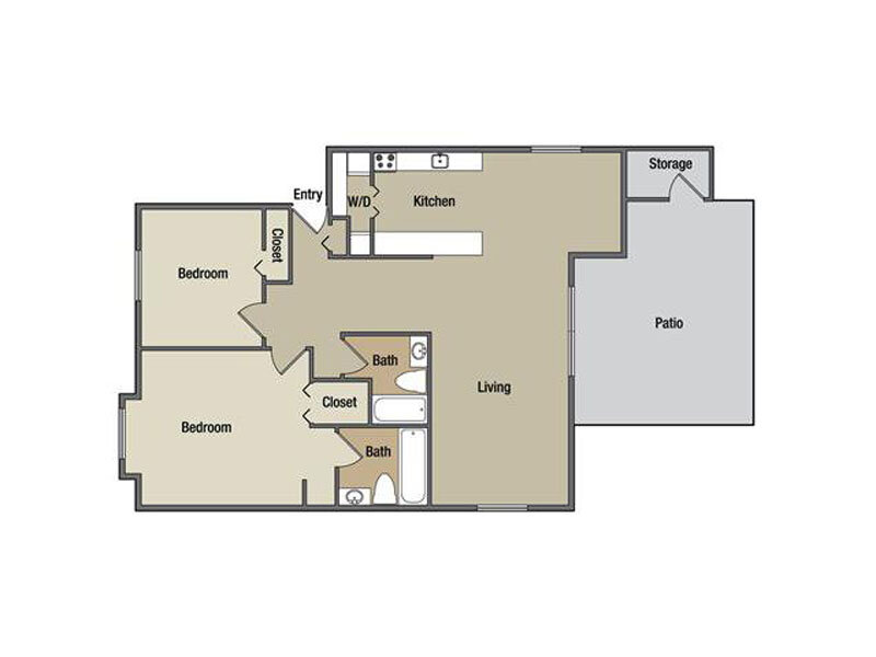 2 Bedroom 2 Bathroom
