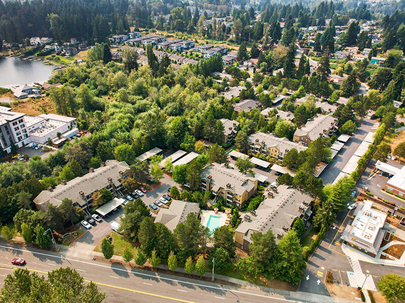 Aerial View of Property | Newport Crossing Apartments in Newcastle, WA