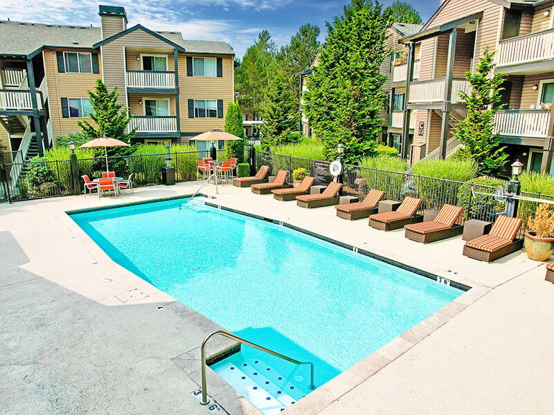 Outdoor Pool | Newport Crossing Apartments in Newcastle, WA