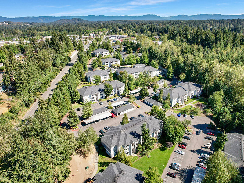 Aerial View of Property | Pebble Cove Apartment Photos in Renton, WA