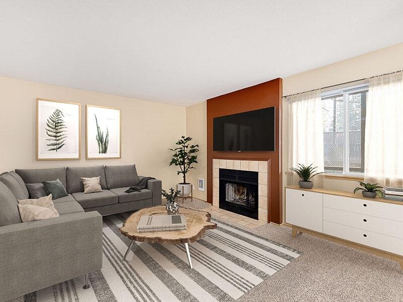 Living Room | Veri Vancouver Apartments in Vancouver, WA
