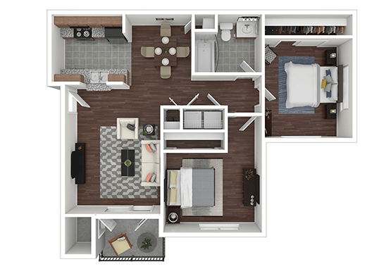 Floorplan for Insignia Apartment Homes Apartments