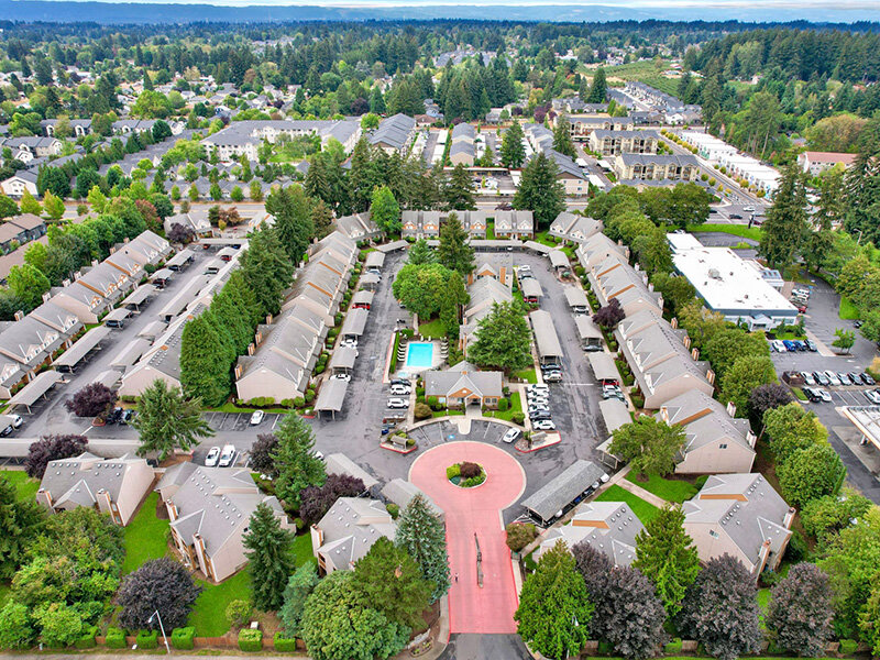 Aerial View of Property | Carriage House Apartments in Vancouver, WA
