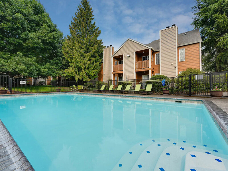 Outdoor Pool | Carriage House Apartments in Vancouver, WA