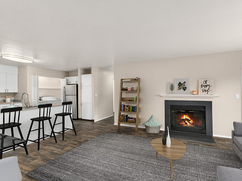 Living Room | Carriage Park Apartments in Vancouver, WA