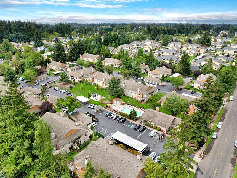 Aerial View of Property | Carriage Park Apartments in Vancouver, WA