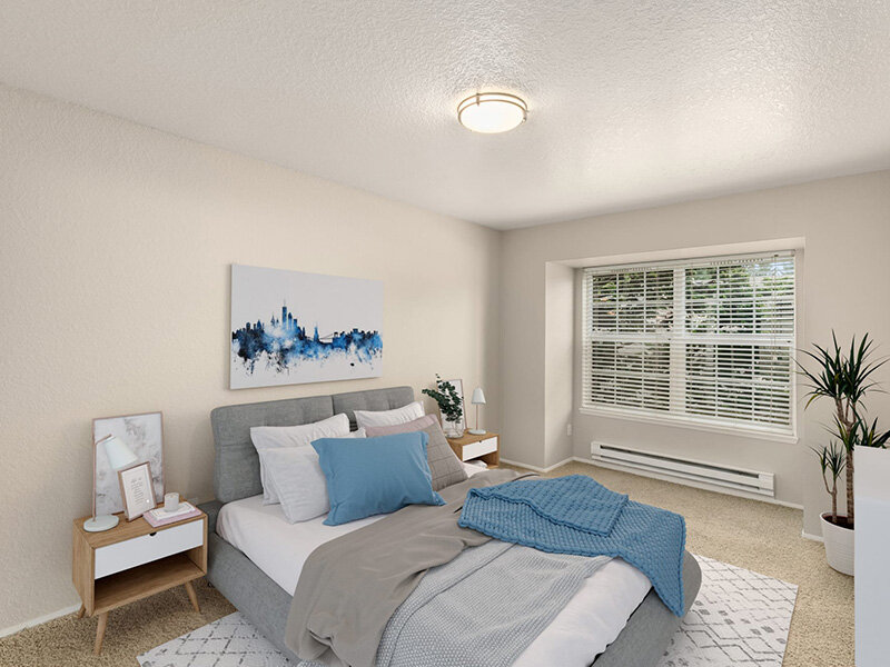 Bedroom | Carriage Park Apartments in Vancouver, WA