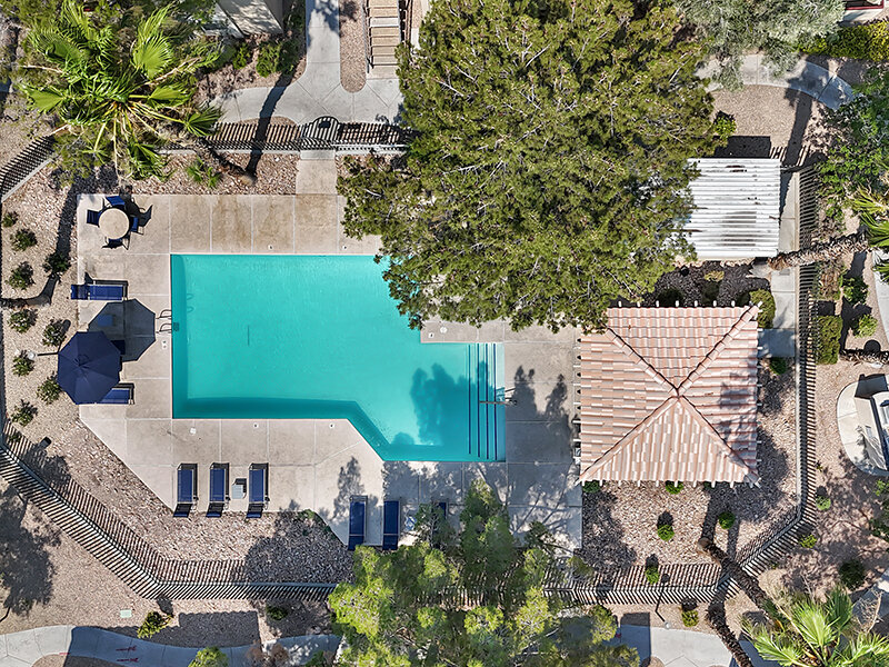 Aerial Pool View | Gloria Park Villas