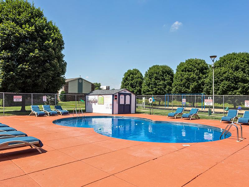 Outdoor Pool | Kimber Green Apartments in Evansville, IN