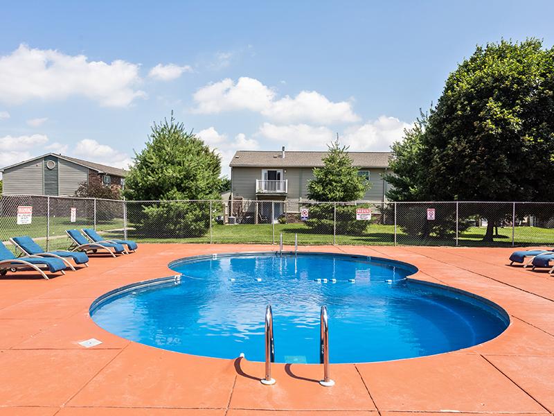 Sparkling Pool | Kimber Green Apartments in Evansville, IN
