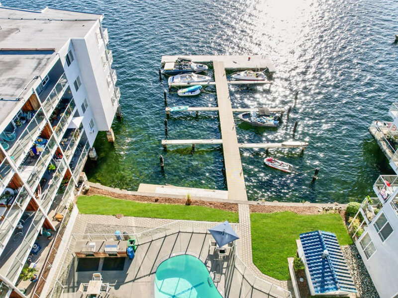 Aerial View | Lakefront on Washington Apartments in Seattle, WA