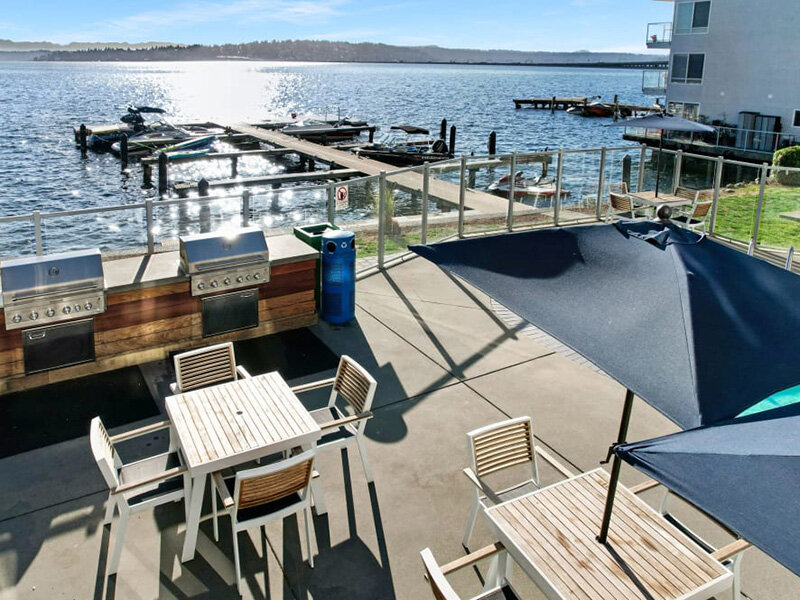 Grilling Area | Lakefront on Washington Apartments in Seattle, WA