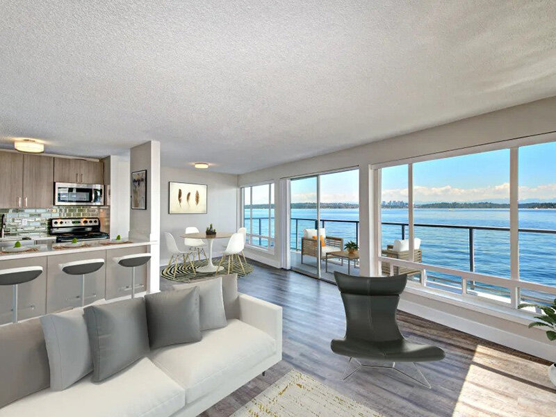 Lots of Windows | Lakefront on Washington Apartments in Seattle, WA