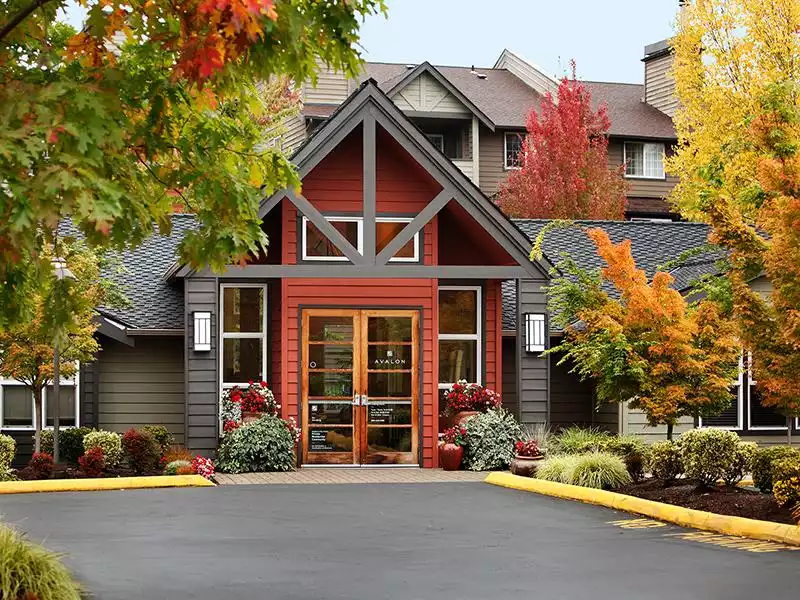 Leasing Office Exterior | Redmond Place Apartments in Redmond, WA