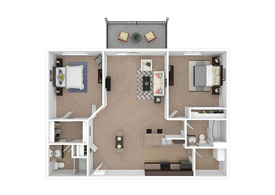 Floorplan for Dakota Pointe Apartments
