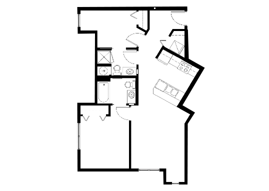 Floorplan for 999 Hiawatha Apartments