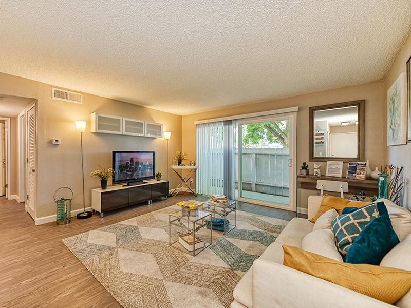 Furnished Living Room | The Crossing at Wyndham Apartments in Sacramento, CA