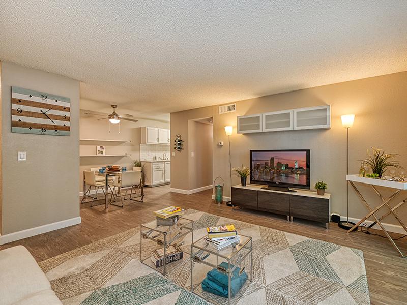 Furnished Front Room | The Crossing at Wyndham Apartments in Sacramento, CA