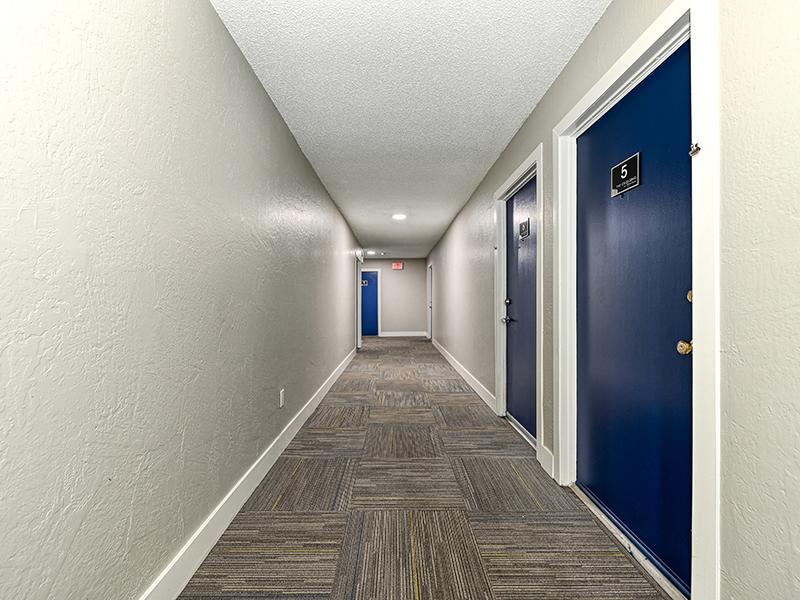 Hallway | The Crossing at Wyndham Apartments in Sacramento, CA