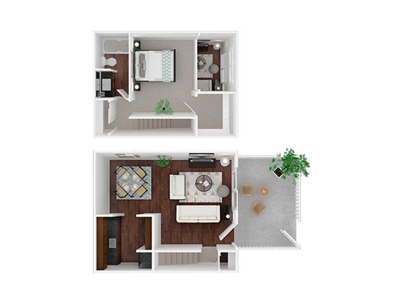 View floor plan image of 1c apartment available now
