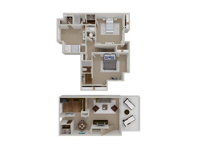 Juniper  Apartments Floor Plan 3f