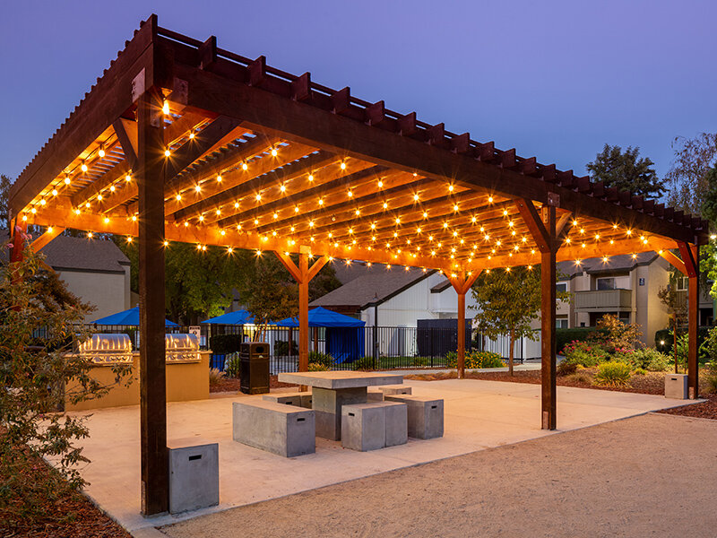BBQ Area | Juniper Apartments in Sacramento, CA