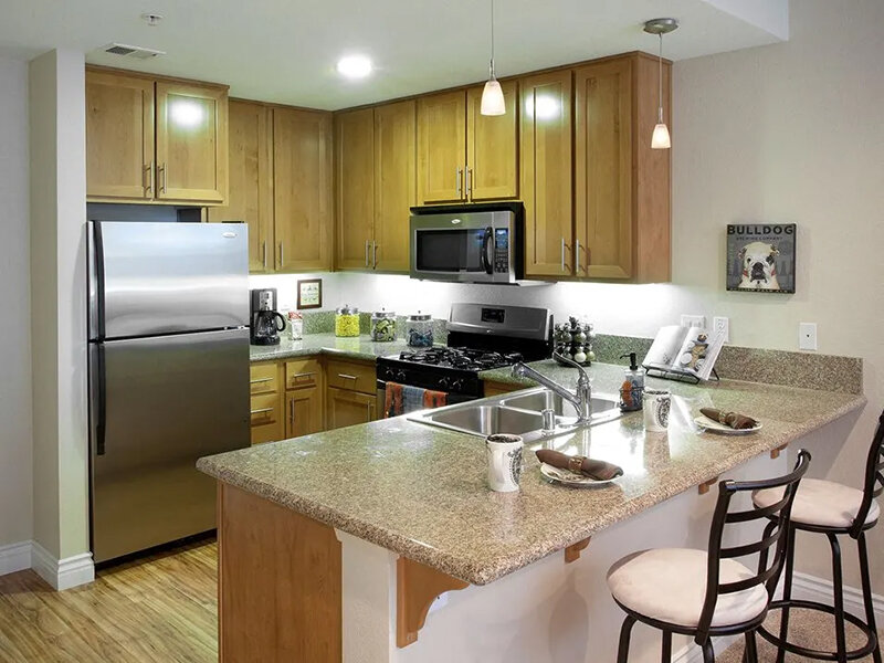 Fully Equipped Kitchen | Six1Five Apartments in Santa Rosa, CA