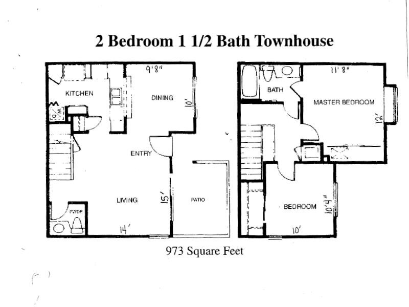 2 Bedroom Townhome