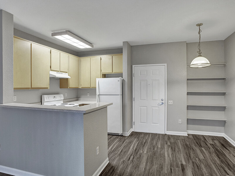 Kitchen and Dining Area| Monte Vista Senior Apartments