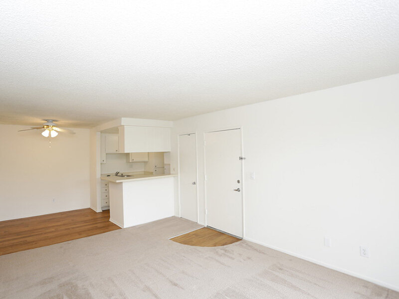 1 Bedroom Front Room | Tribeca Apartments