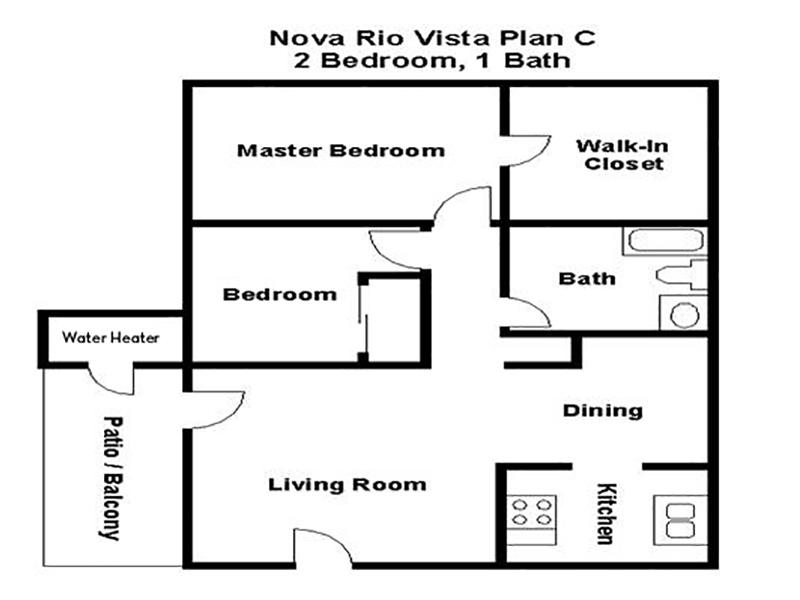 2 Bedroom 1 Bath