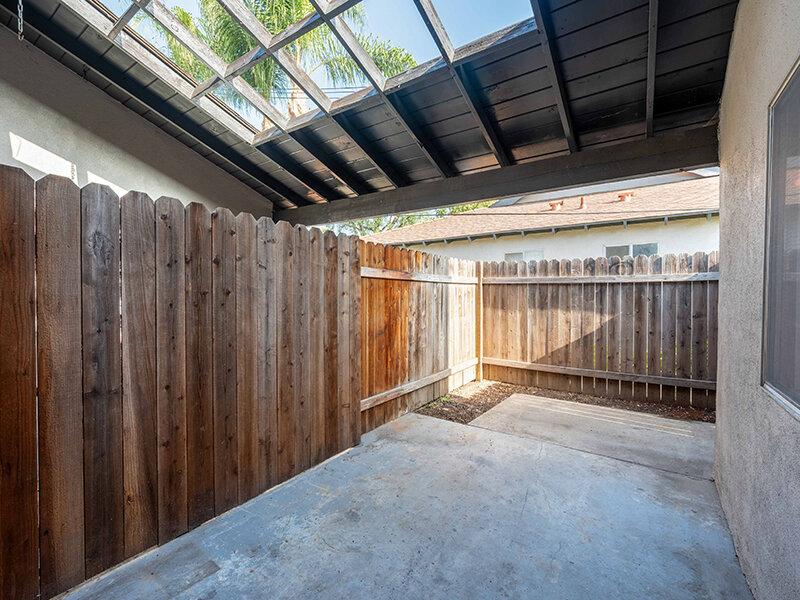 2+1 Patio Area | Anaheim Cottages