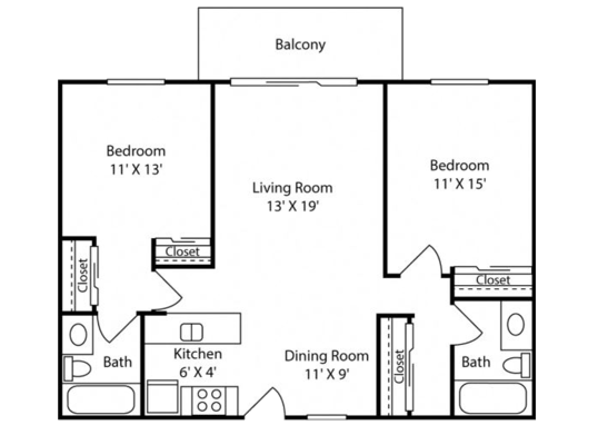 Atwater Cove Apartments Floorplan Image