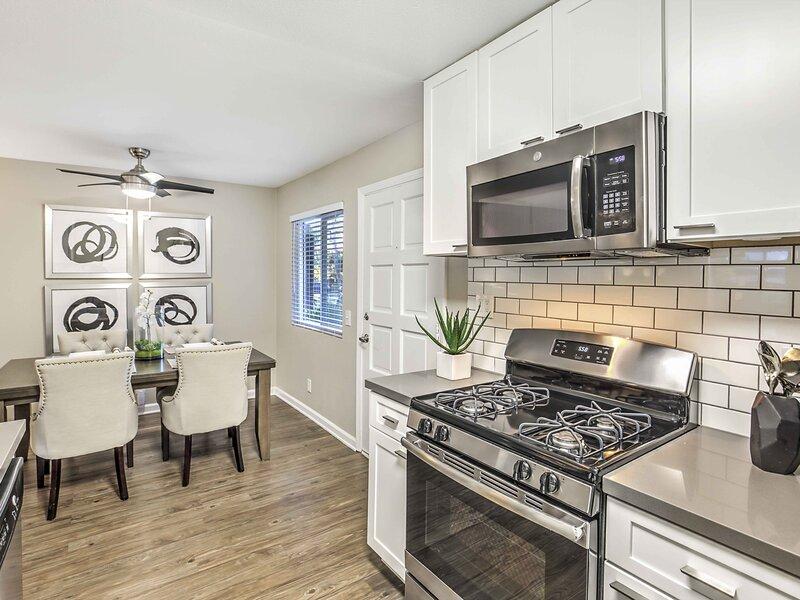 Dining Room and Kitchen | Atwater Cove Apartments in Costa Mesa, CA