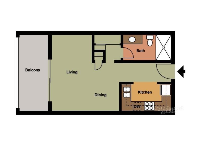 Unit A Floorplan at Huntington Breeze