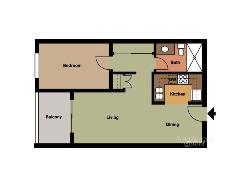 Unit B Floorplan at Huntington Breeze