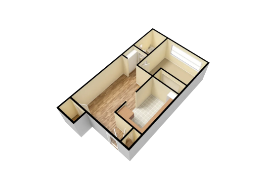 Floorplan for The Square Apartments