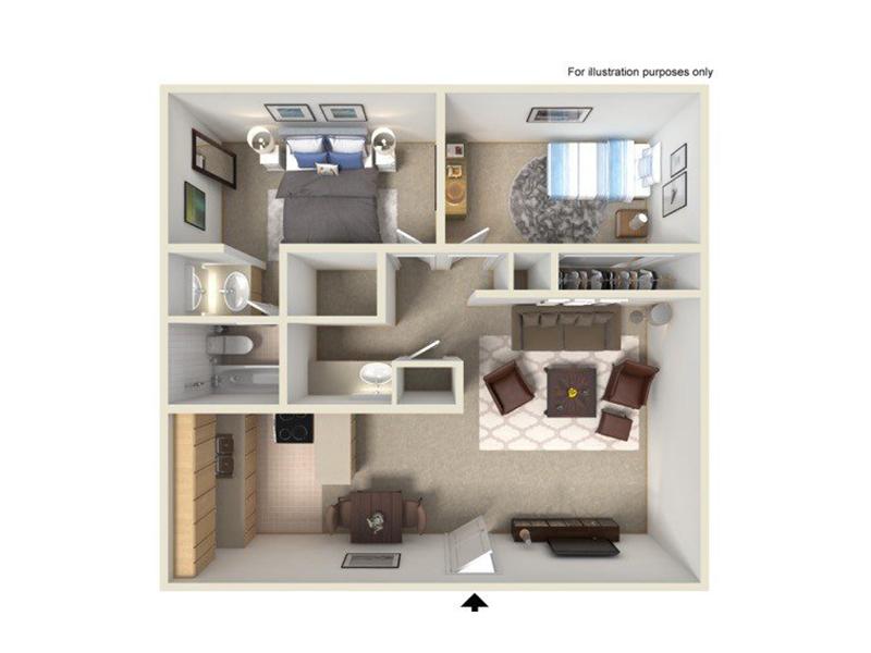Amber Grove Apartments Floor Plan 2x1