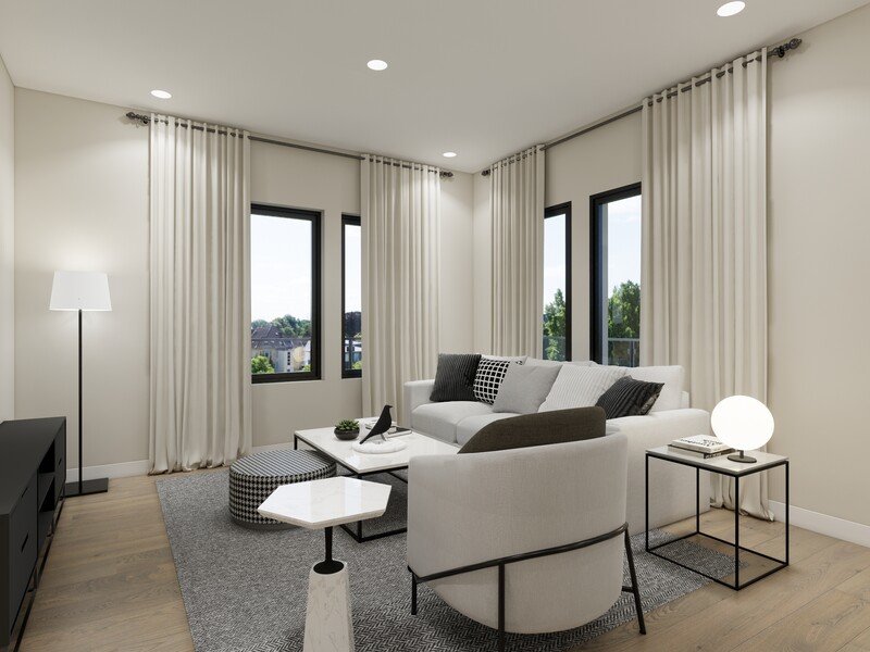 Living Room | Lotus Republic Apartments