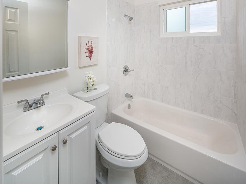 Bathroom  | Greenleaf Apartments in Hayward, CA