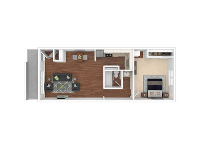 A1 floor plan at The Rambler in Denver, CO