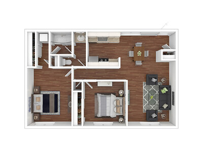 B2-G floor plan at The Rambler in Denver, CO