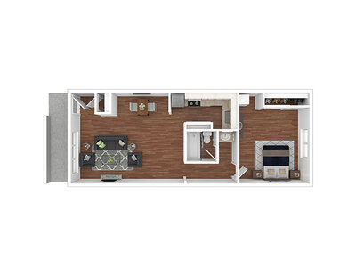 A1-G floor plan at The Rambler in Denver, CO