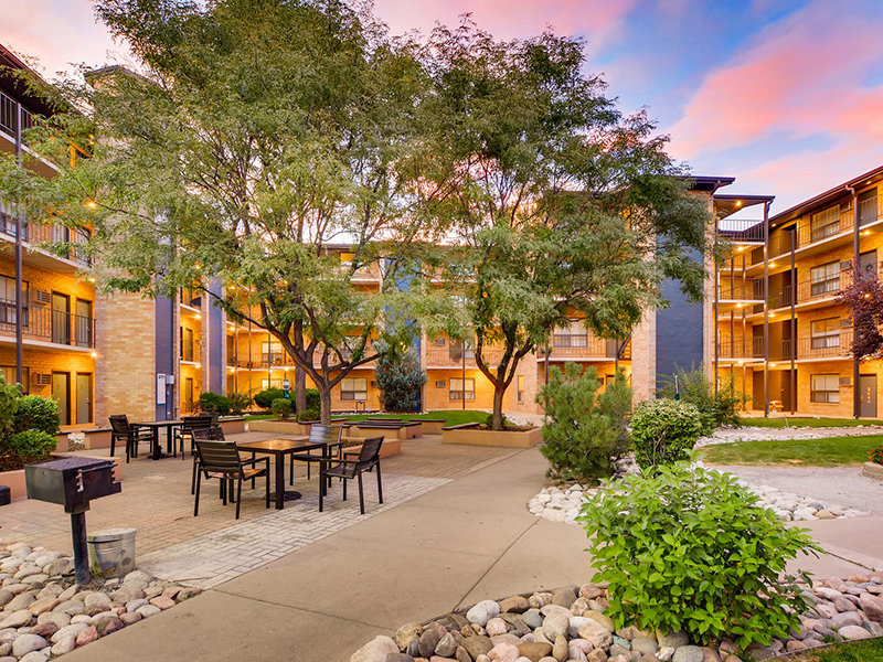 Charcoal Grill Area | The Atrii Apartments in Denver, CO