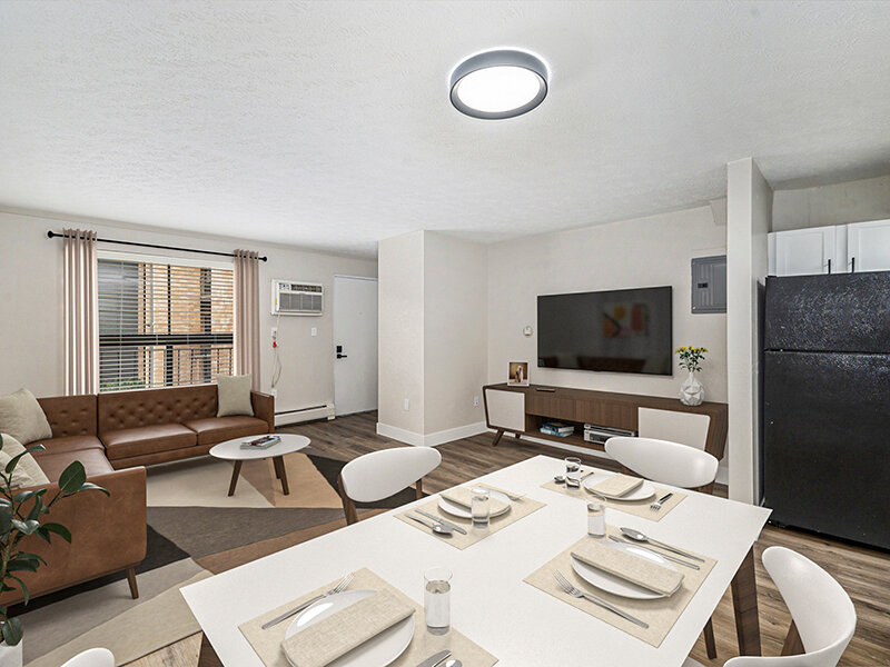 Staged Apartment Interior | The Atrii Apartments in Denver, Colorado