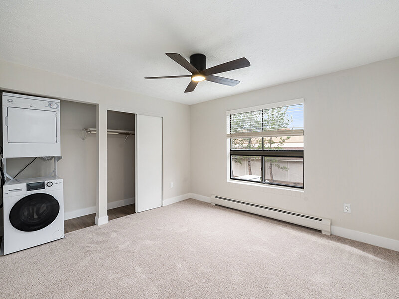 Primary Bedroom | The Atrii Apartments in Denver, Colorado