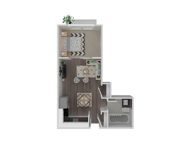 Solis Garden Apartments Floor Plan STUDIO