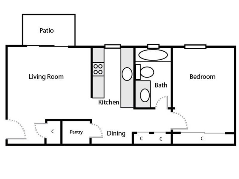 Parkwood Apartments Floor Plan A1